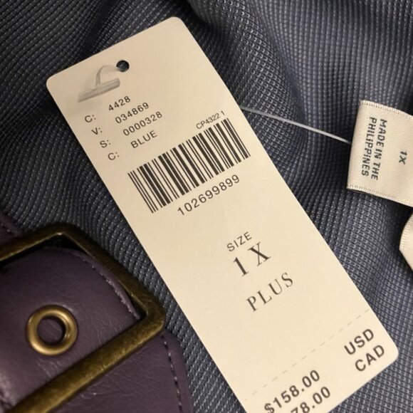 Gray Winter Dress with Leather Trim NWT - Picture 11 of 14